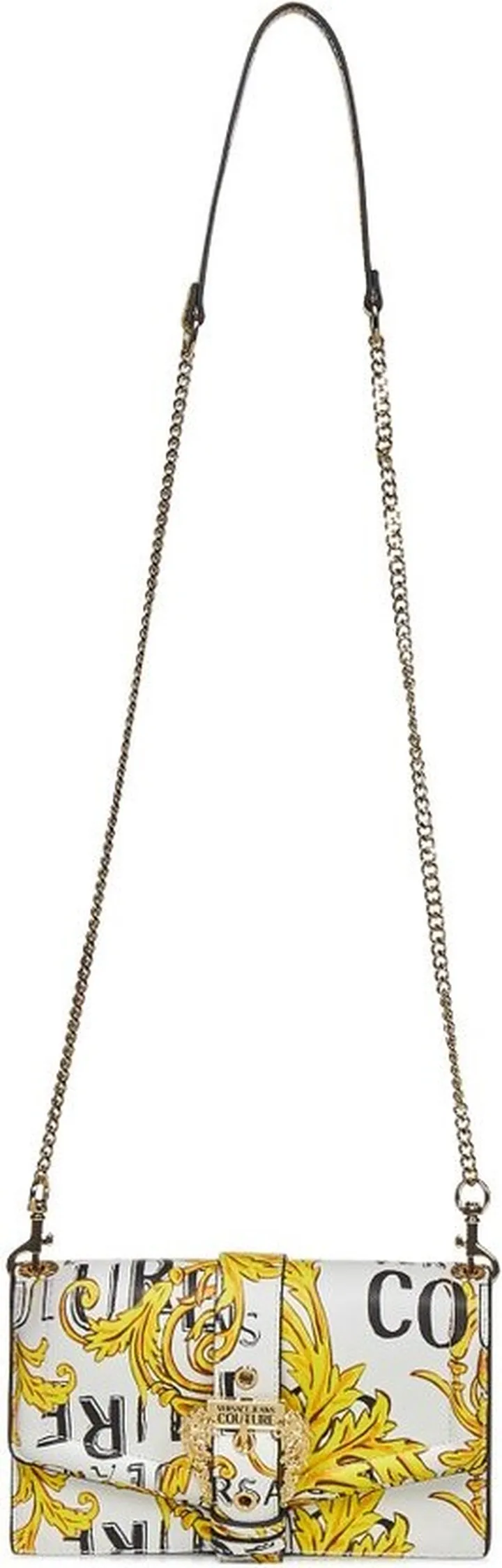 Versace Jeans Couture Couture-Printed Chain-Linked Crossbody Bag