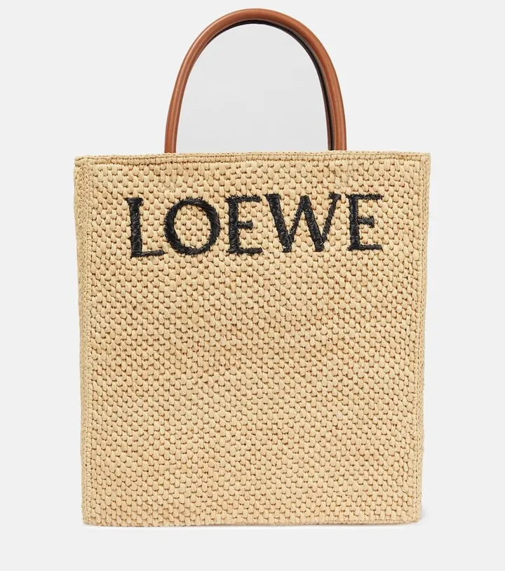 Standard A4 raffia tote bag