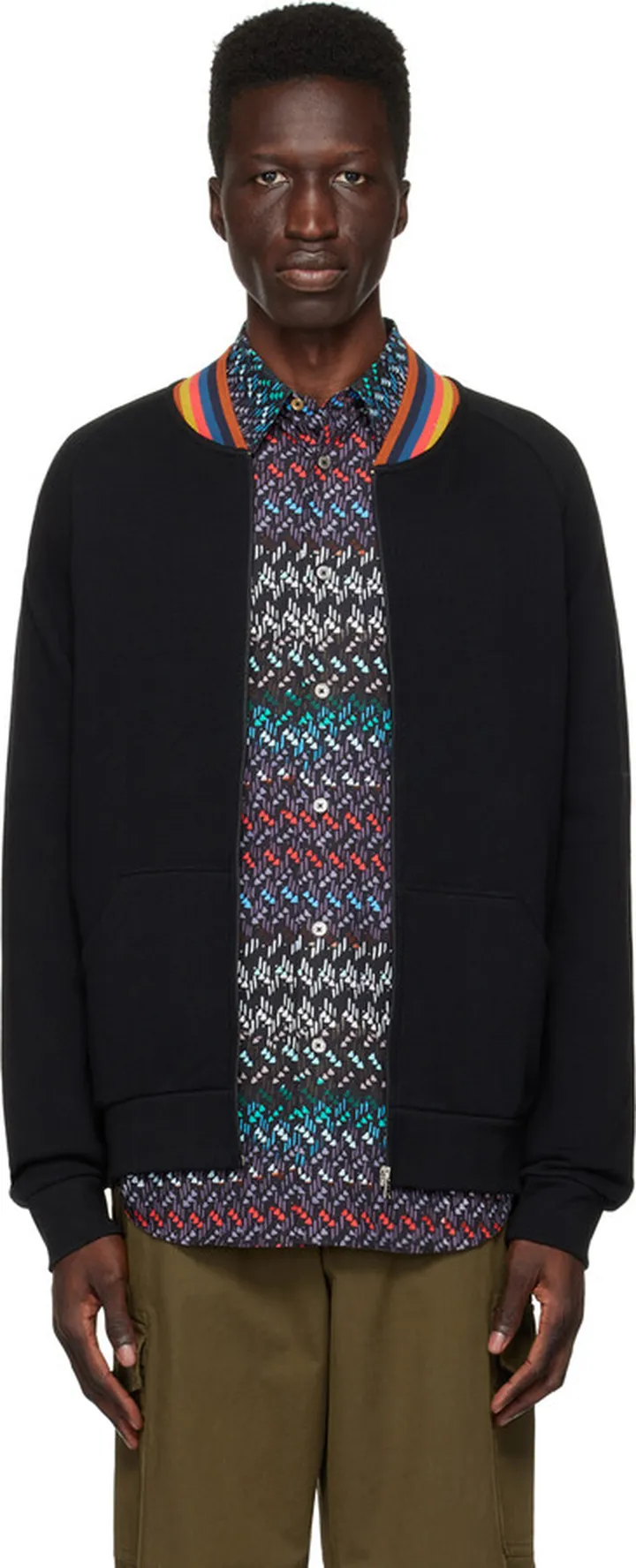 Paul Smith Black Zip Sweater