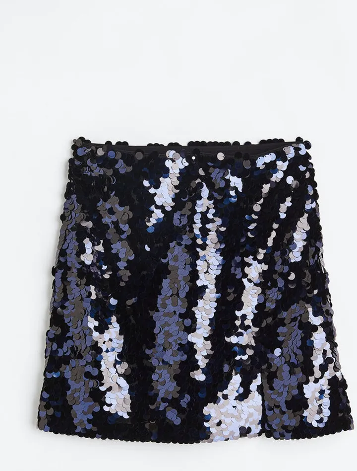 Sequined Mini Skirt