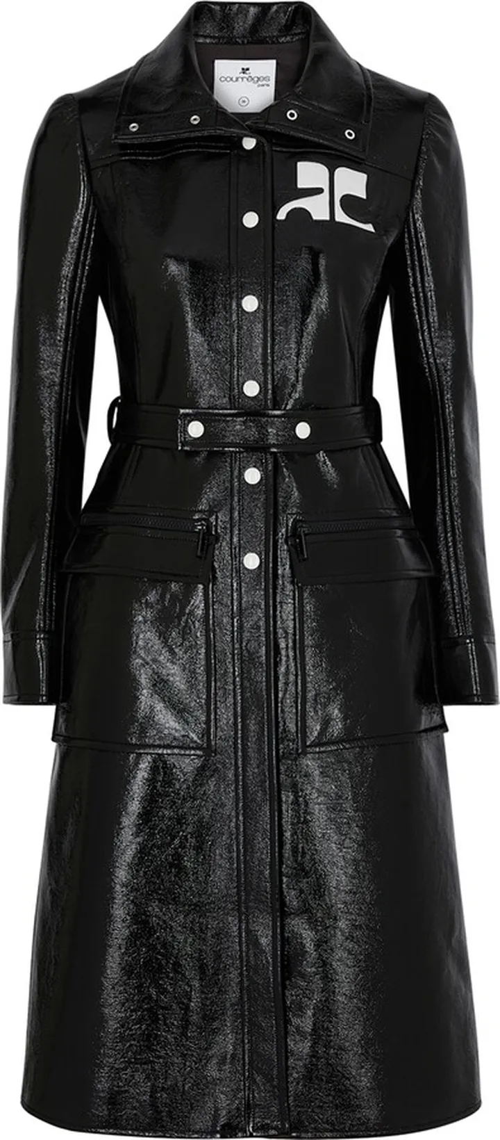 Courrèges Crinkled Vinyl Coat
