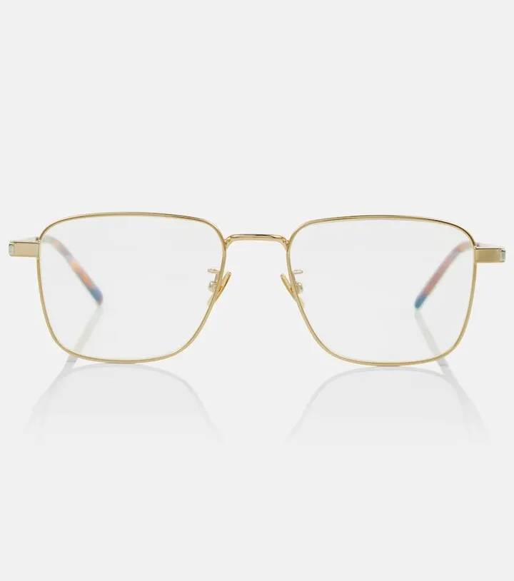 SL 528 square metal glasses