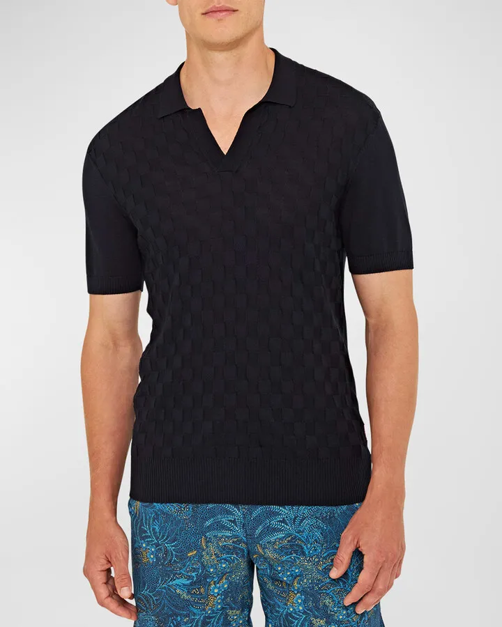 Men's Horton Checkerboard Polo Shirt