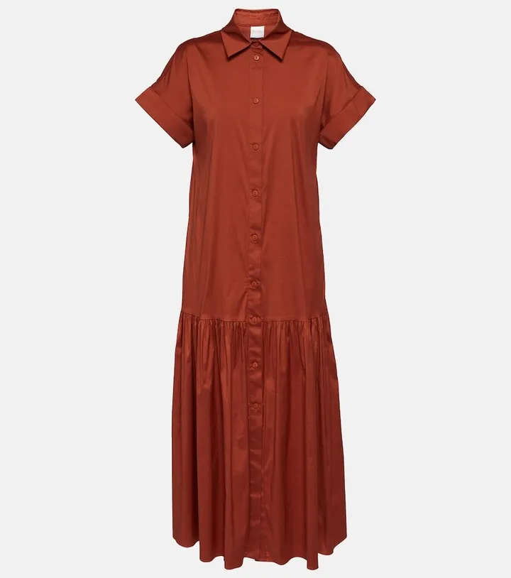 Tebano cotton poplin maxi dress