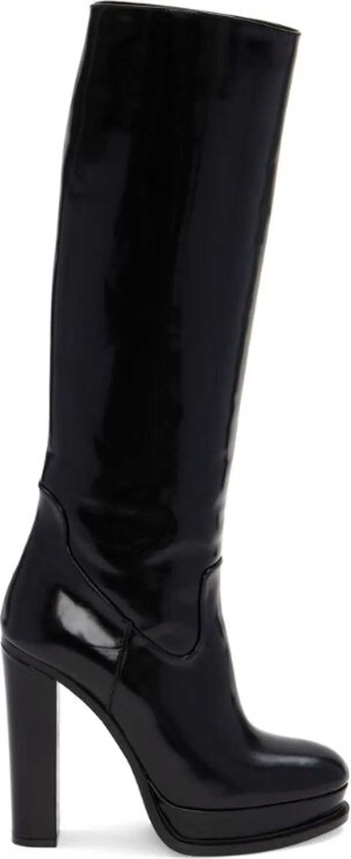 Alexander Mcqueen Leather Knee-High Boots 120