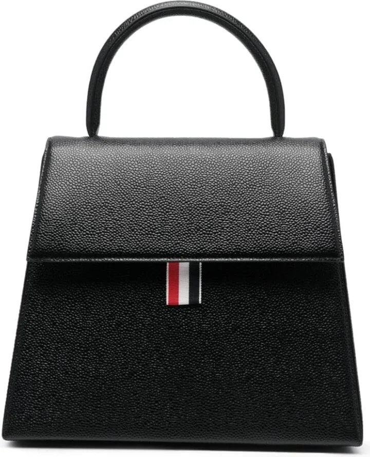 Trapeze pebbled leather tote bag