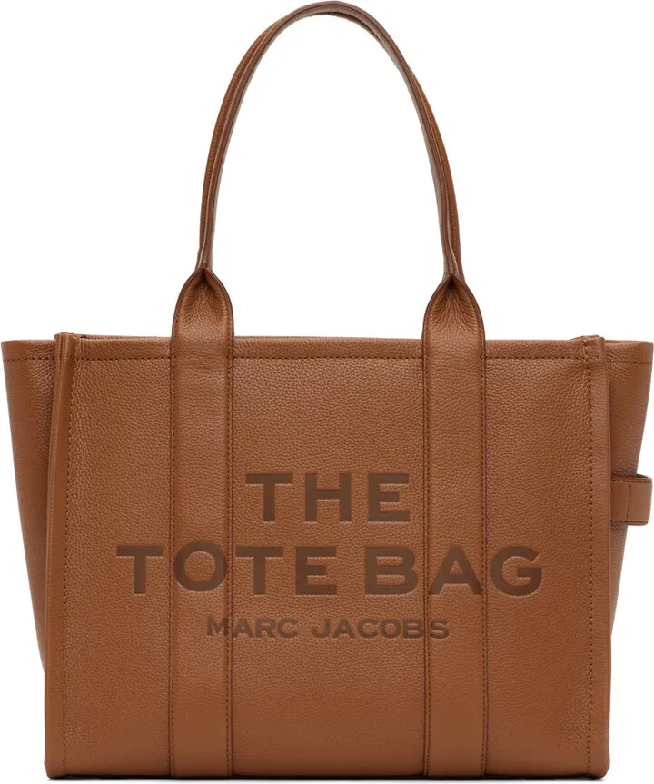 Marc Jacobs Brown 'The Leather Large' Tote