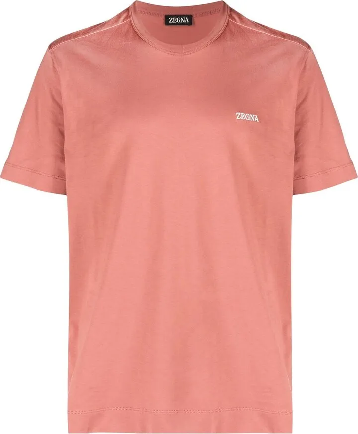logo-embroidered T-shirt