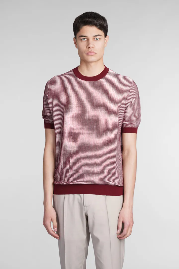 T-shirt In Red Cotton