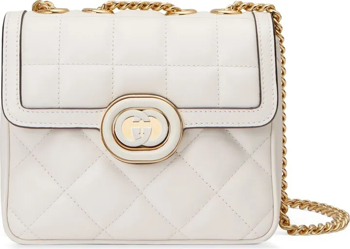 Mini Gucci Deco leather shoulder bag