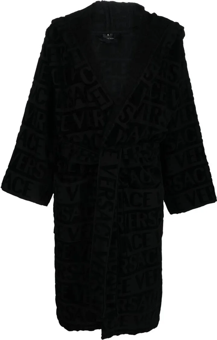 Logo-Print Hooded Robe