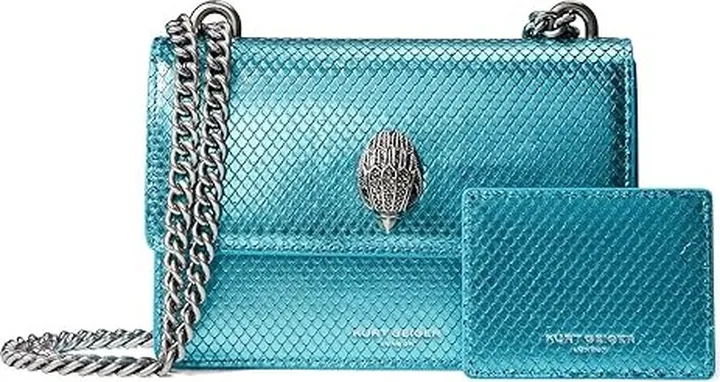 Kurt Geiger London Shoreditch Small Crossbody (Teal) Cross Body Handbags
