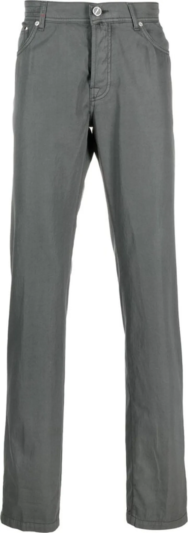 Straight-Leg Cotton Trousers