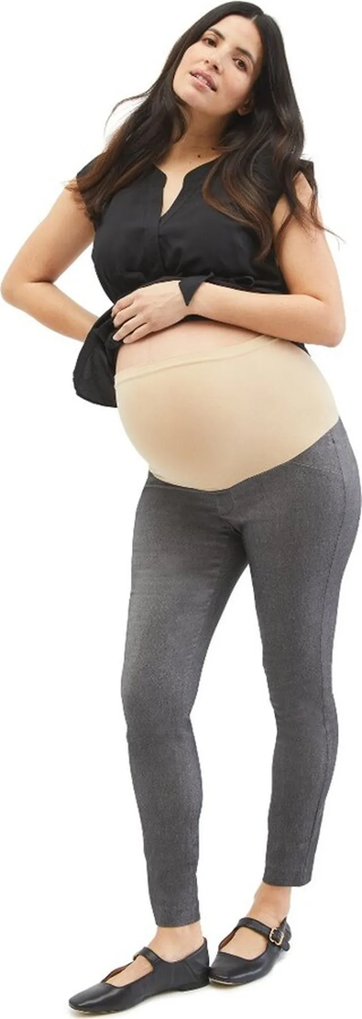 Motherhood Maternity The Maia Secret Fit Belly Skinny Ankle Maternity Pants-GreyGreyXS