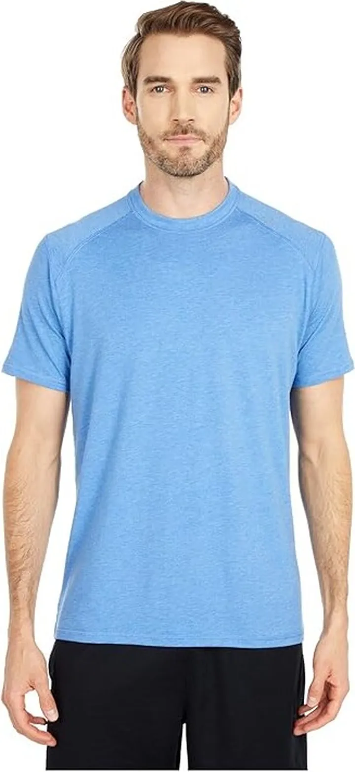 tasc Performance Carrollton Top (Nautical Blue Heather) Men's Clothing