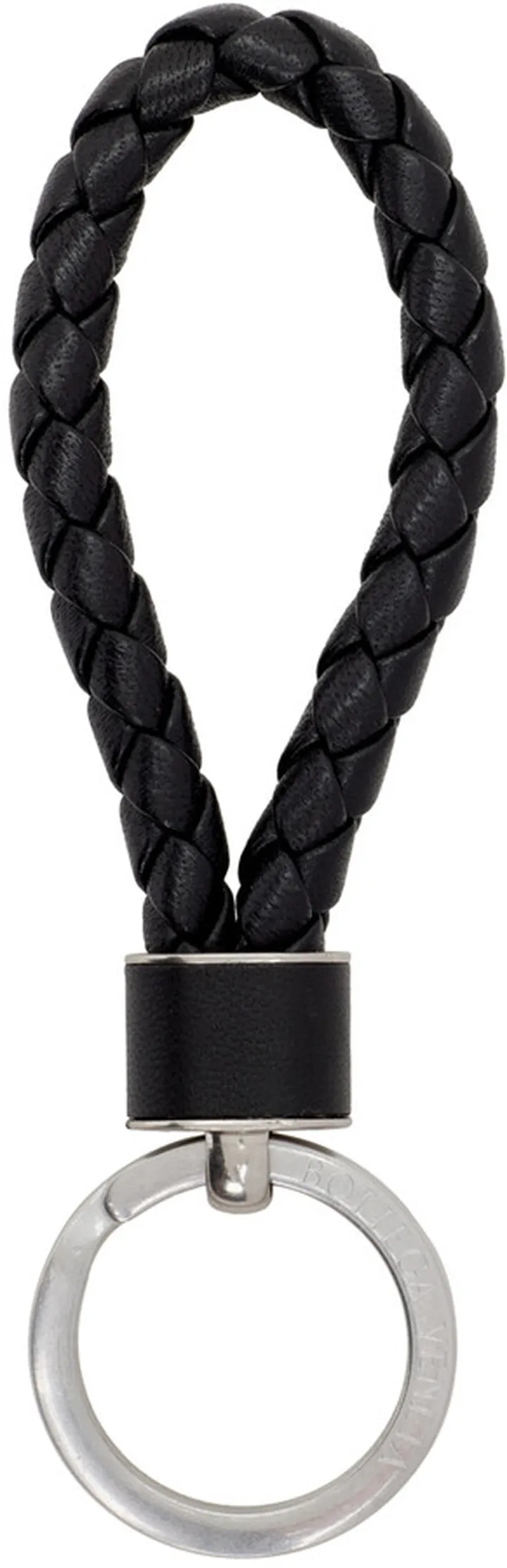 Bottega Veneta Black Lambskin Keychain