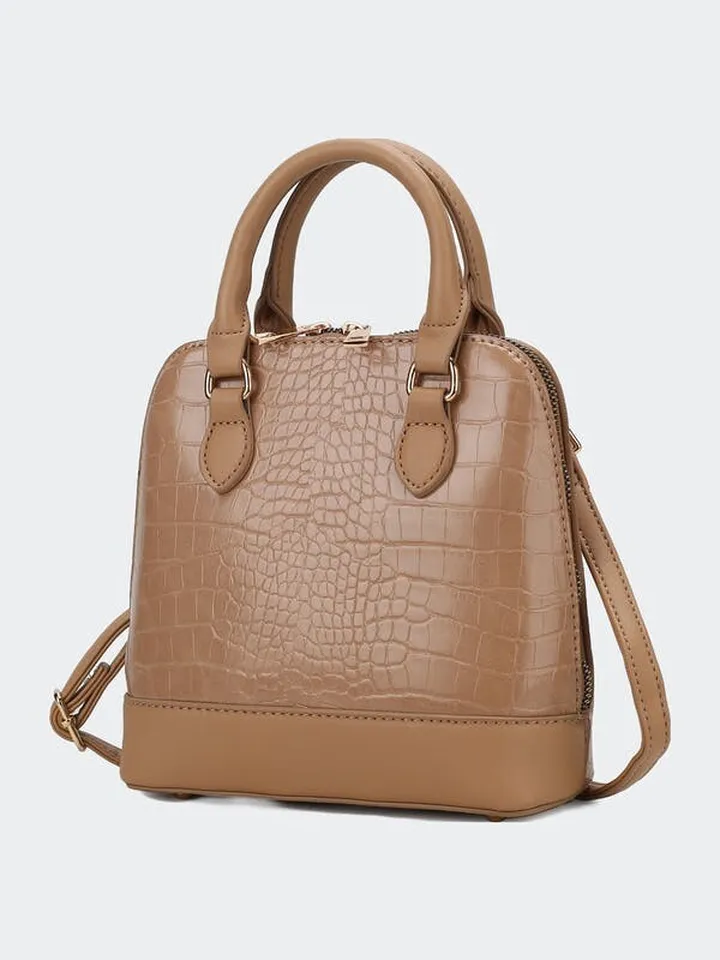 MKF Collection by Mia K Kennedy Vegan Leather Women’s Shoulder Bag - Brown