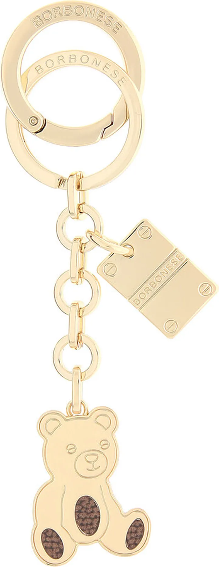 Metal Teddy Bear Keychain