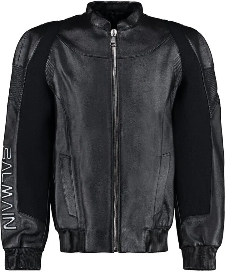 Balmain Zipped Leather Bomber Jacket