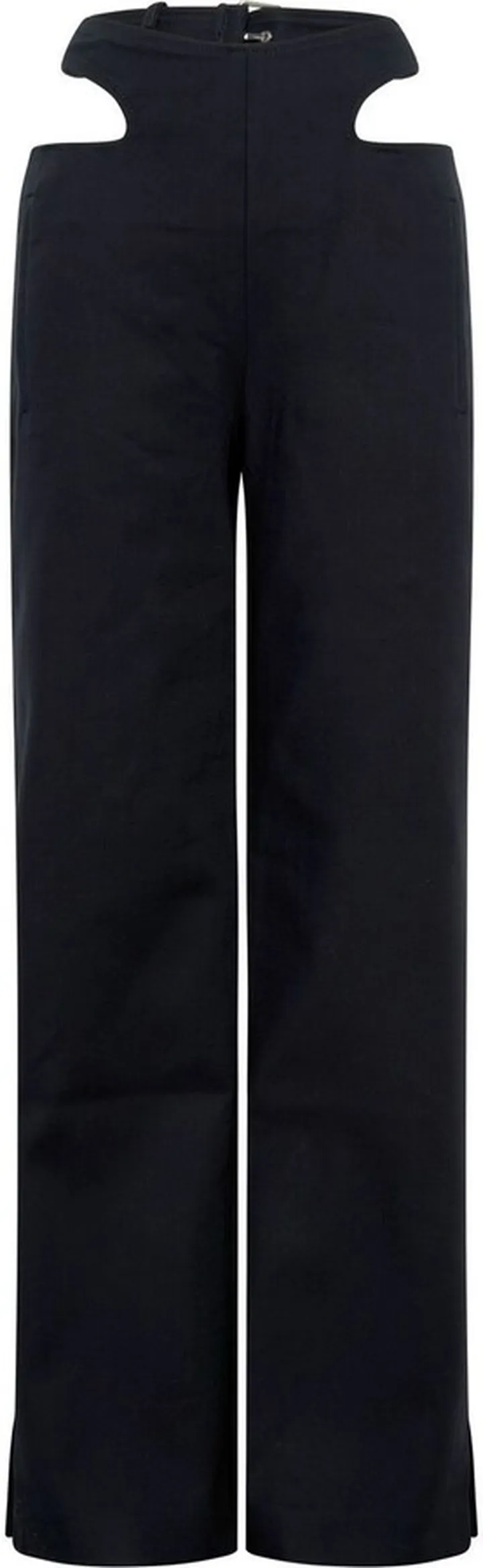 Y-Front buckle straight trousers