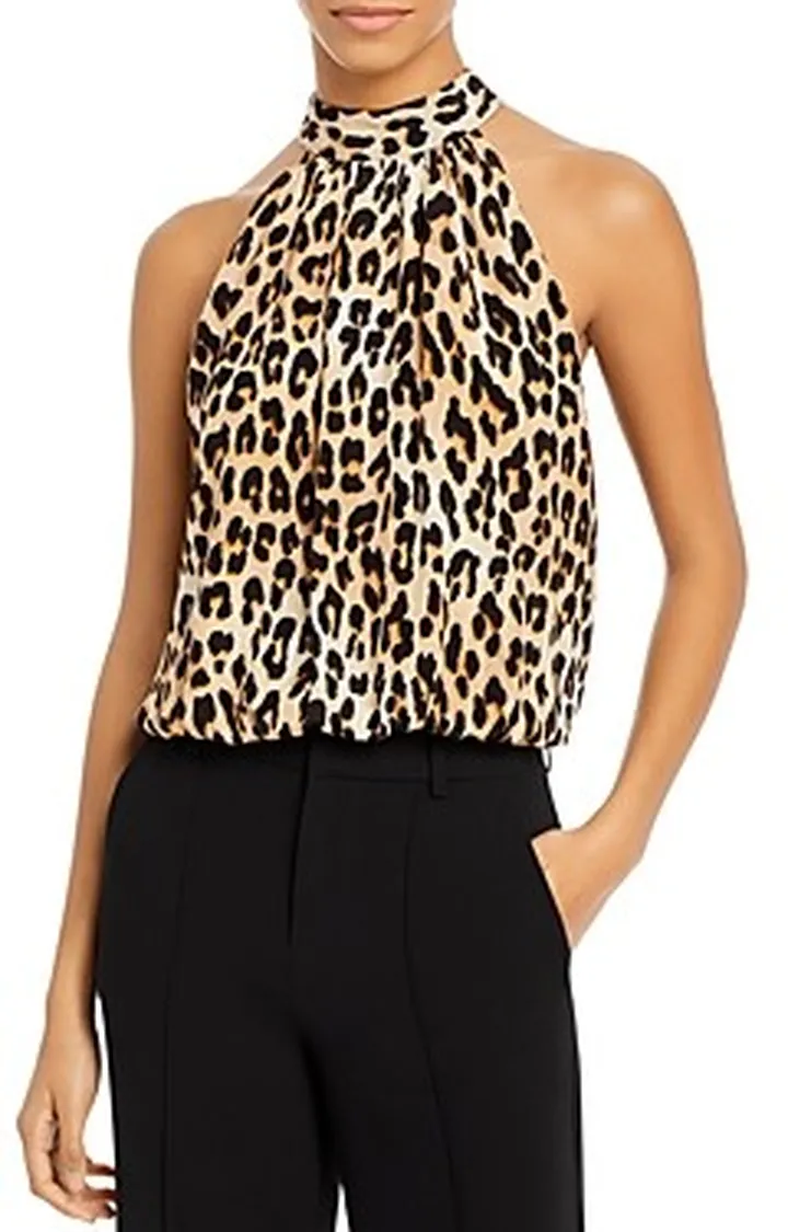 Alice and Olivia Maris Printed Halter Top