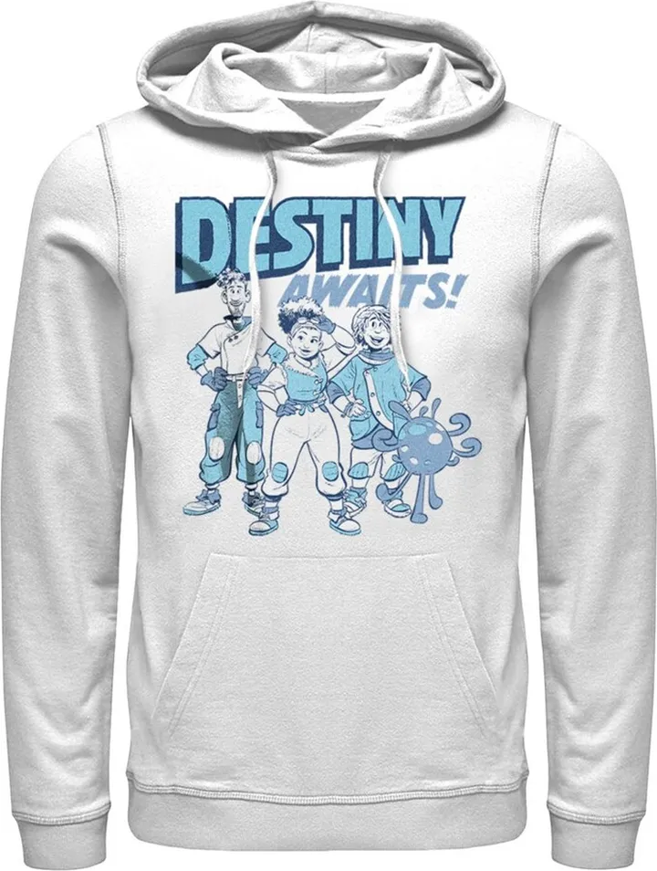 Men's Disney Strange World Destiny Awaits Pull Over Hoodie - White - X Large
