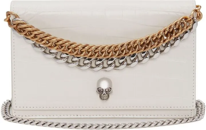 Leather Skull-Stud Bag