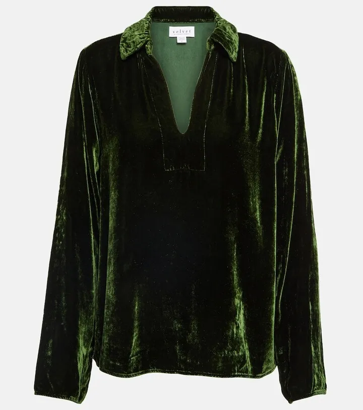 Jordy velvet top