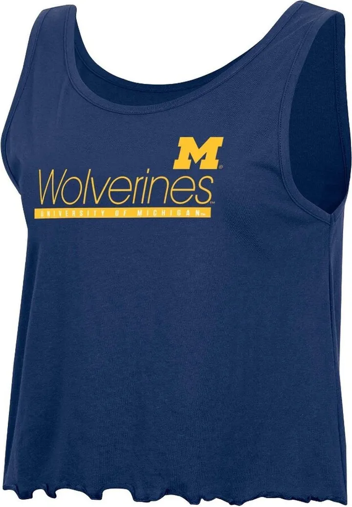 NCAA Michigan Wolverines Women's Crop Tank Top - S