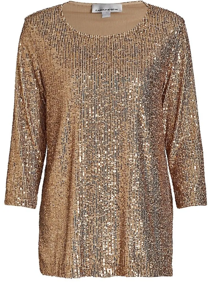 Sequined Easy Knit Tunic
