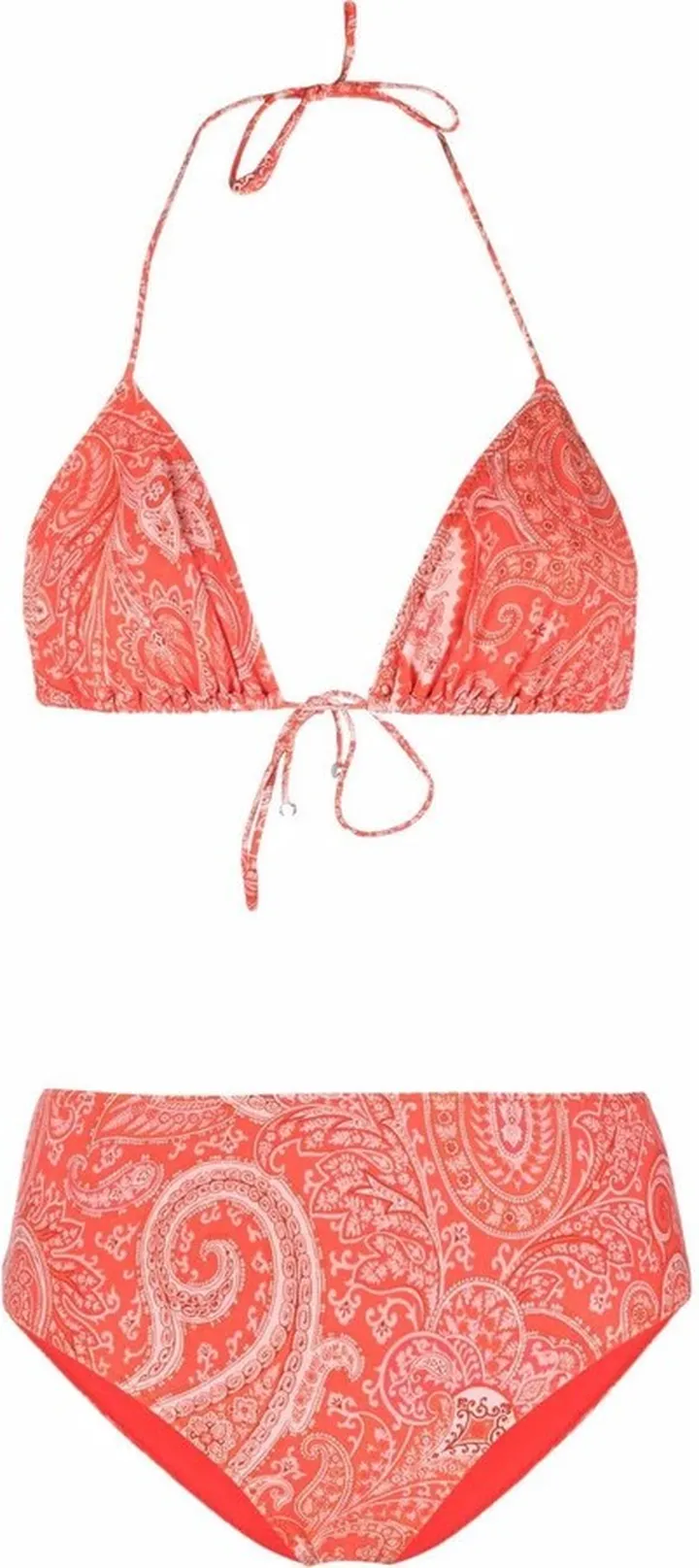 Paisley-Print Halterneck Bikini