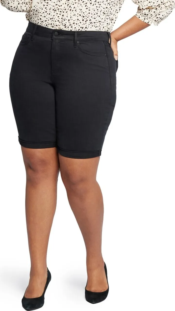 Briella Roll Cuff Denim Bermuda Shorts