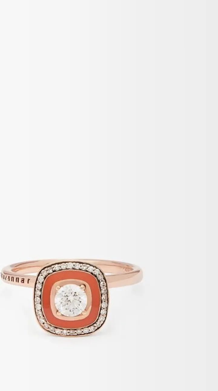Mina Diamond & 18kt Rose-gold Ring