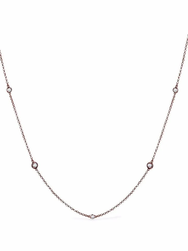18kt rose gold Sundance diamond necklace