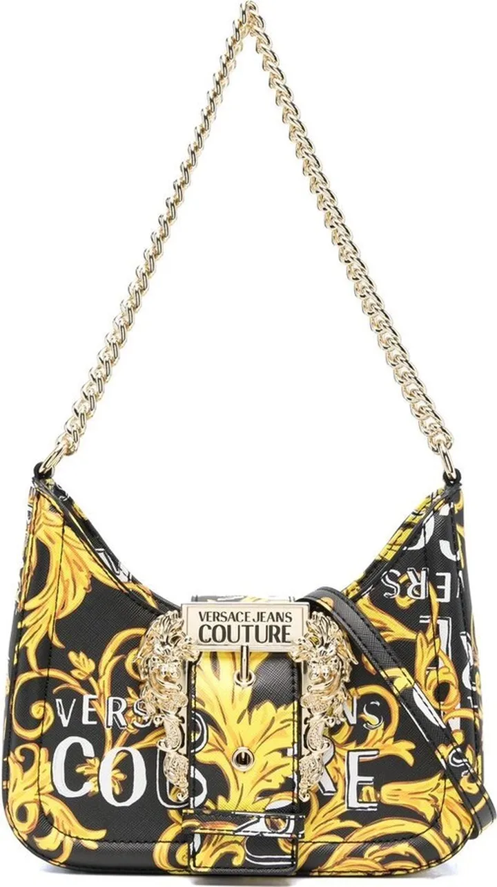 Couture-print shoulder bag