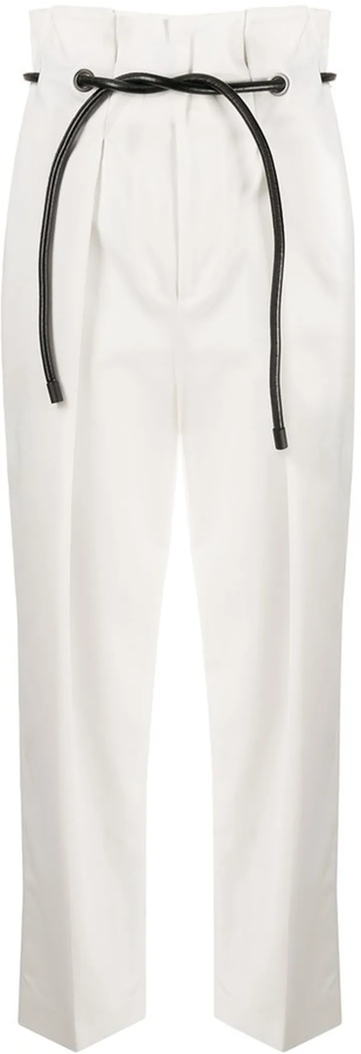 Paperbag-Waist Cropped Trousers