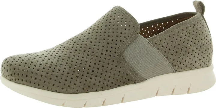 Casey Womens Suede Align Footbed Slip-On Sneakers