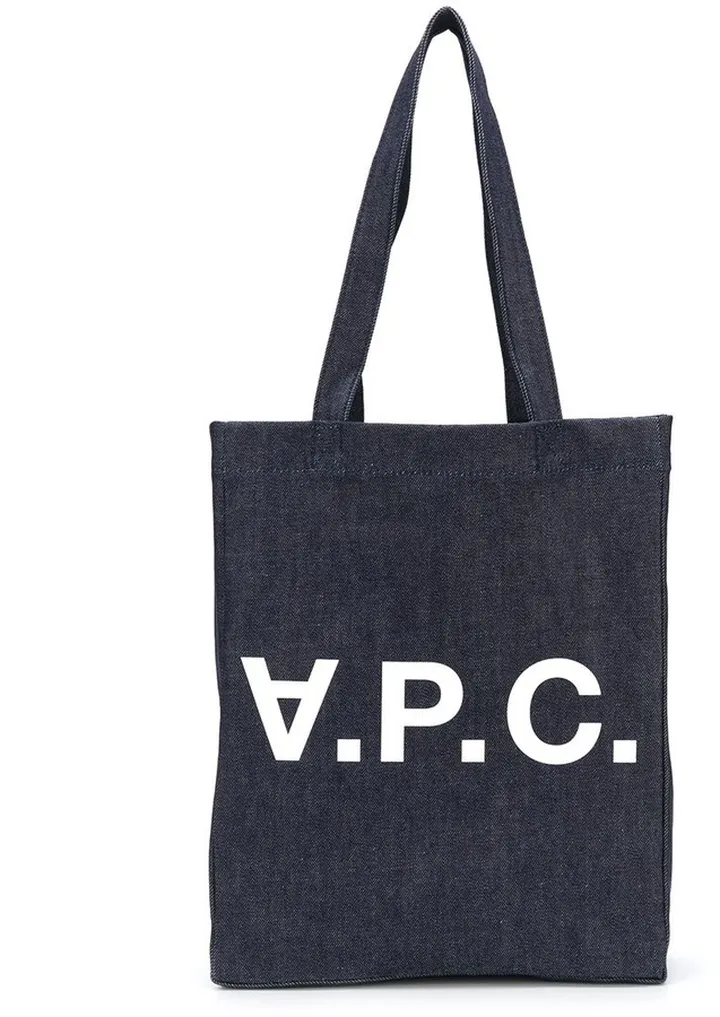 Logo Denim Tote Bag