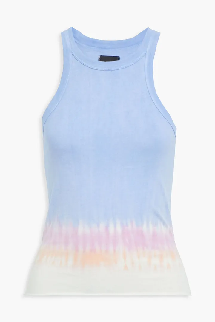 The Rivington tie-dyed cotton-jersey tank