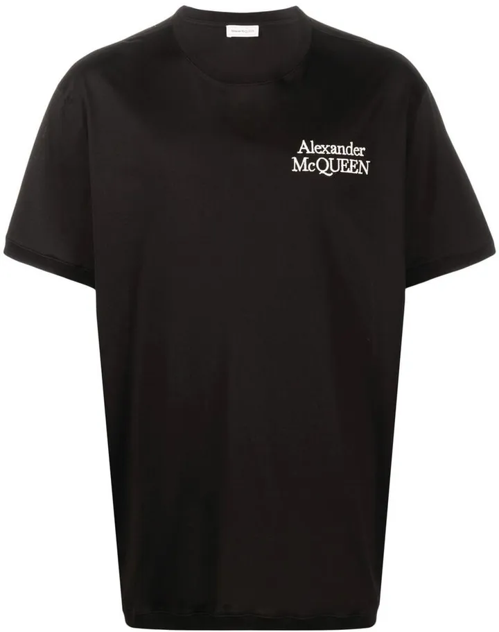logo-embroidered T-shirt