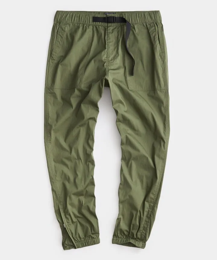 Stretch Nylon Climbing Pant In Olive