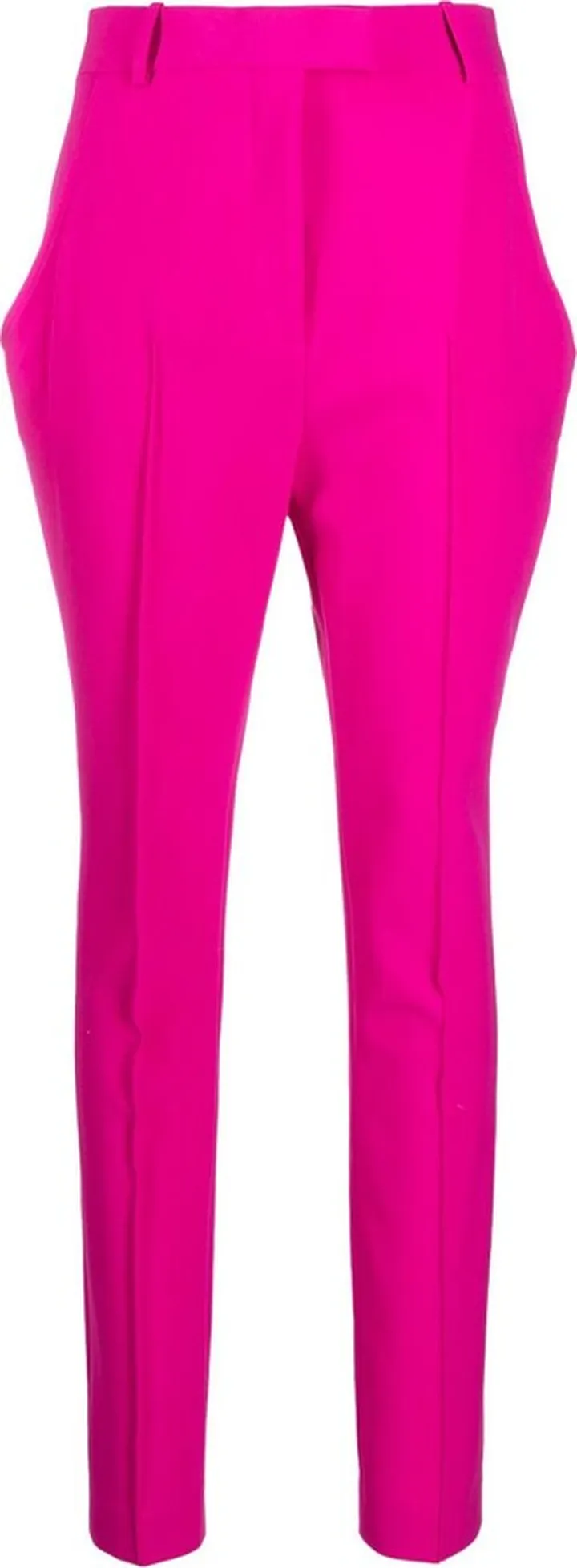 Pink High Waist Tailored Trousers
