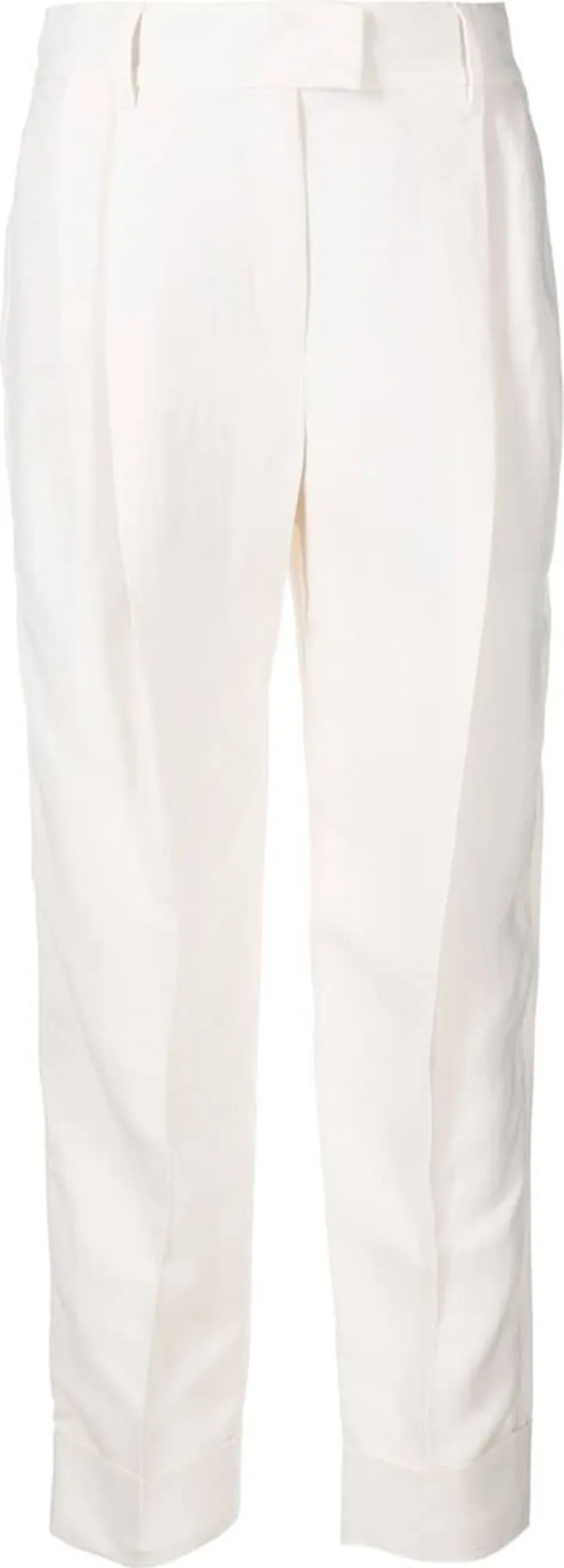 Pleated Cropped Trousers