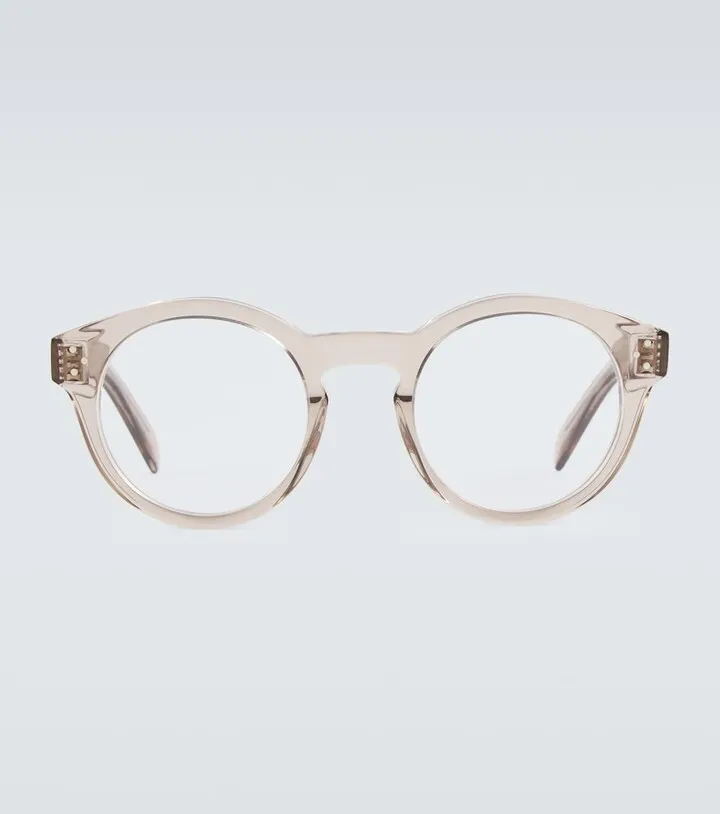 Round-frame acetate glasses