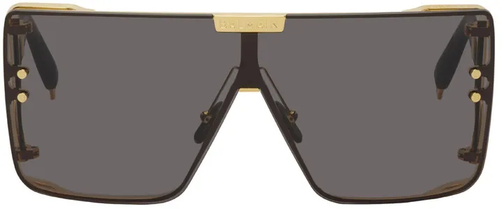 Balmain Black Wonderboy Monogram Sunglasses