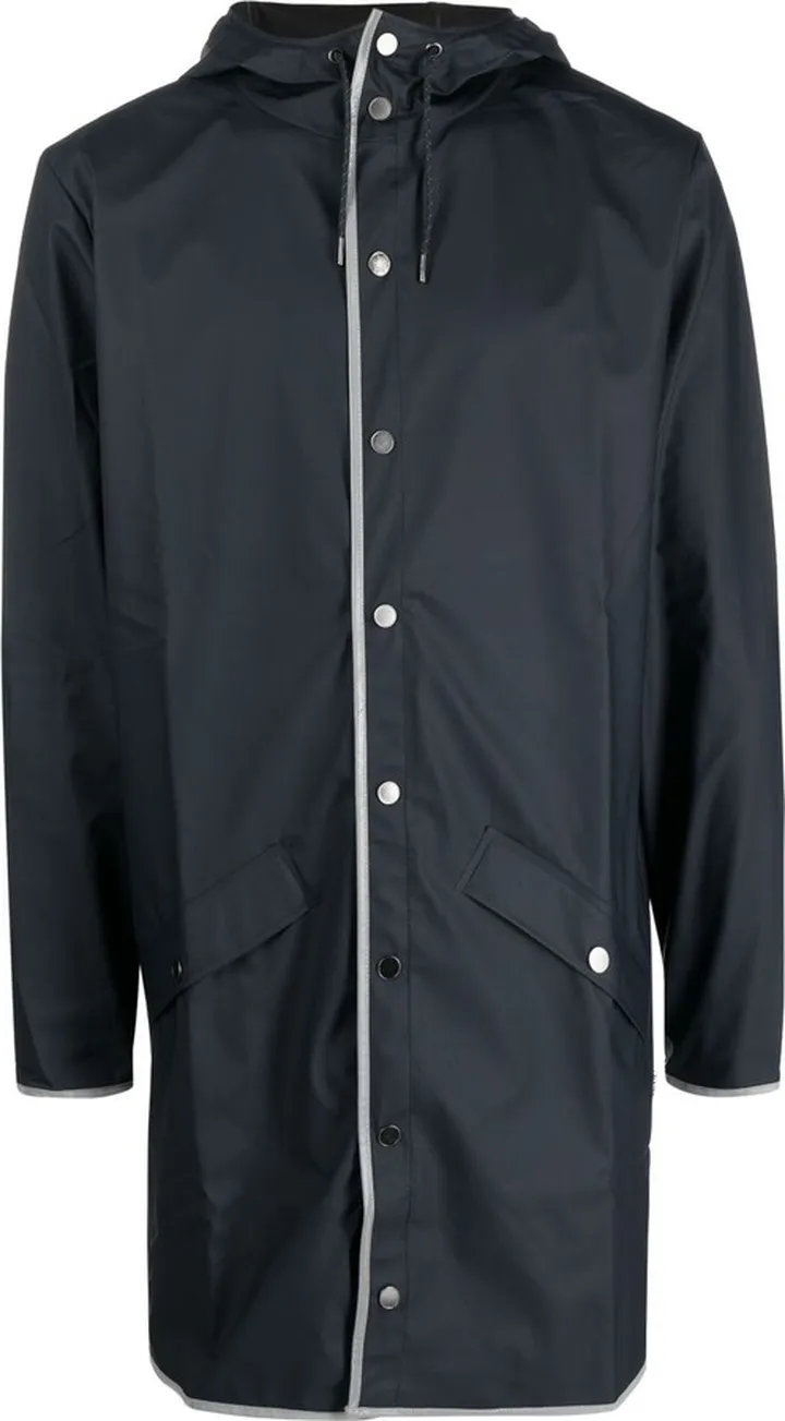 Zip-Up Hooded Raincoat