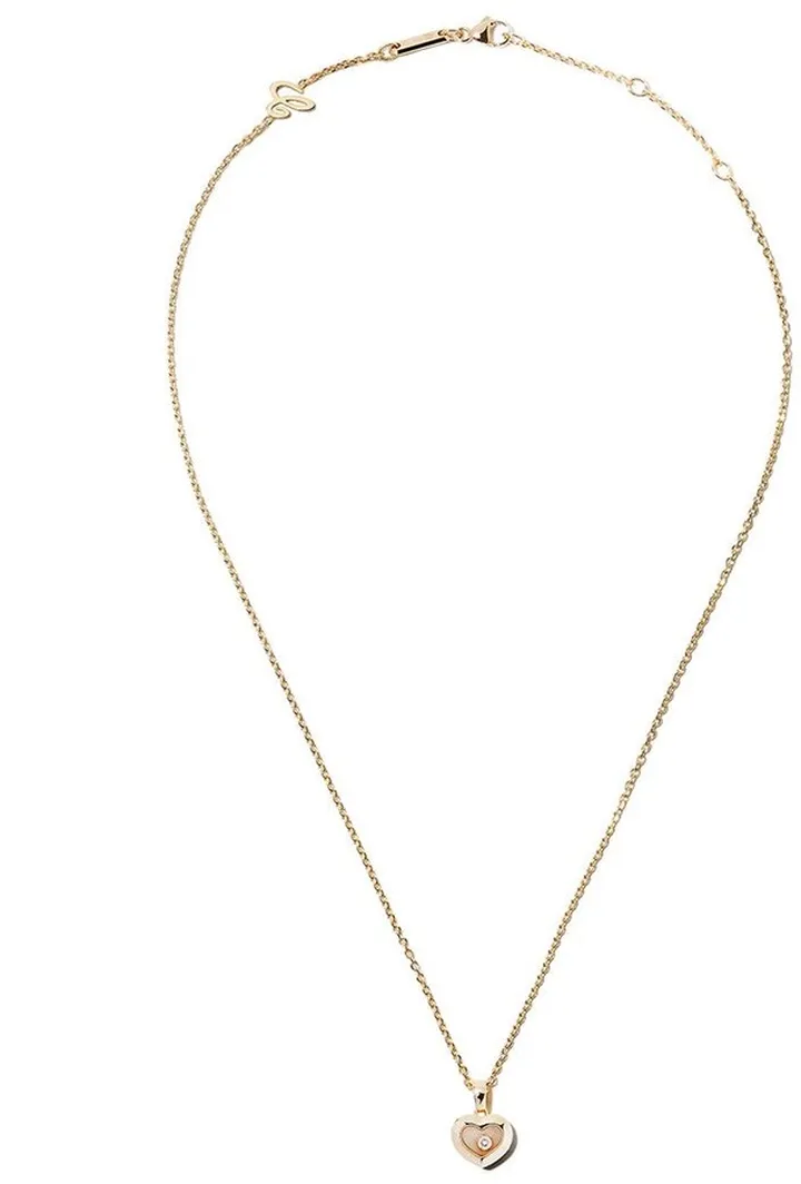 18kt yellow gold Happy Diamonds Icons pendant necklace