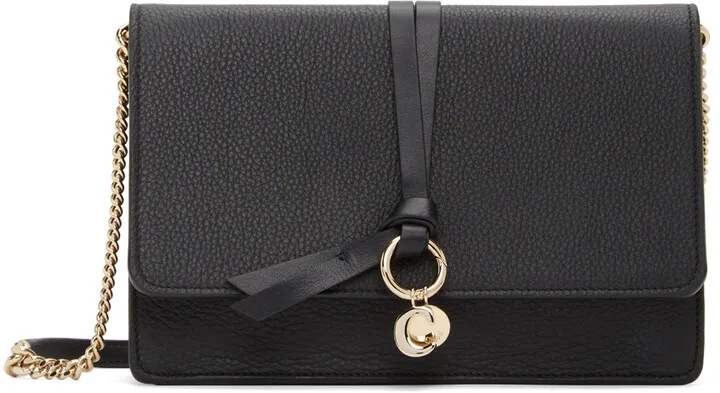 Chloé Black Alphabet Clutch Bag