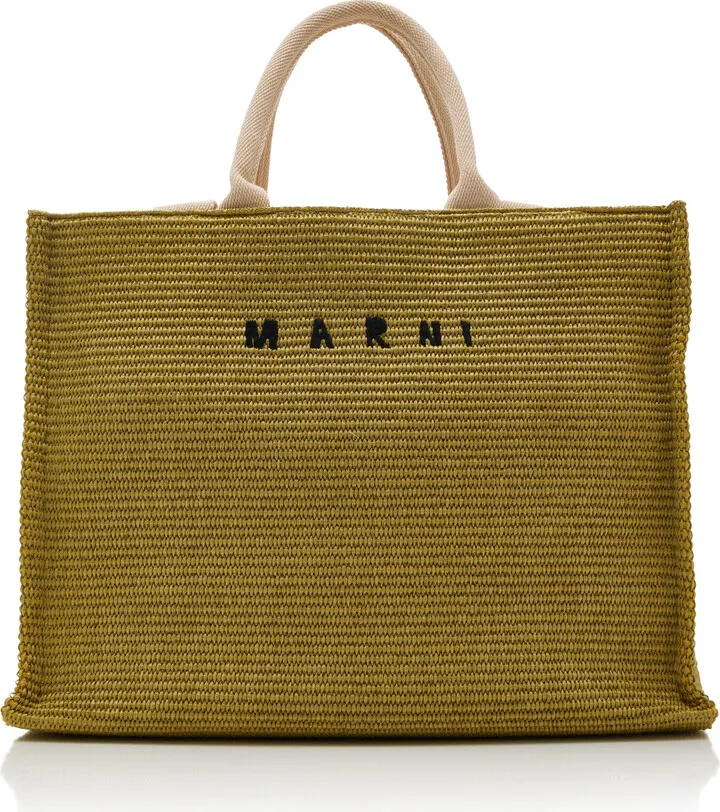 Women's Large Raffia Basket Tote Bag