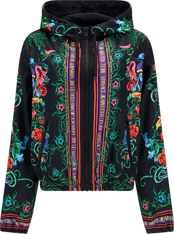 Versace Jeans Couture Floral-Printed Zipped Bomber Jacket